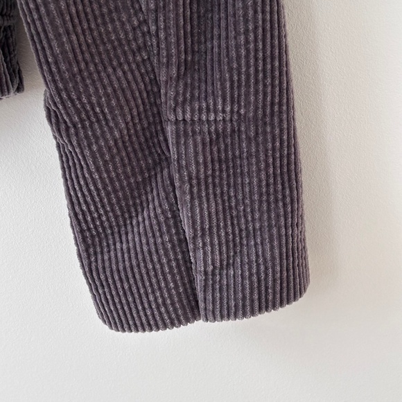 Anthropologie Daughters of the Liberation Cotton Corduroy Gray Bromsgrove Blazer - Picture 14 of 16